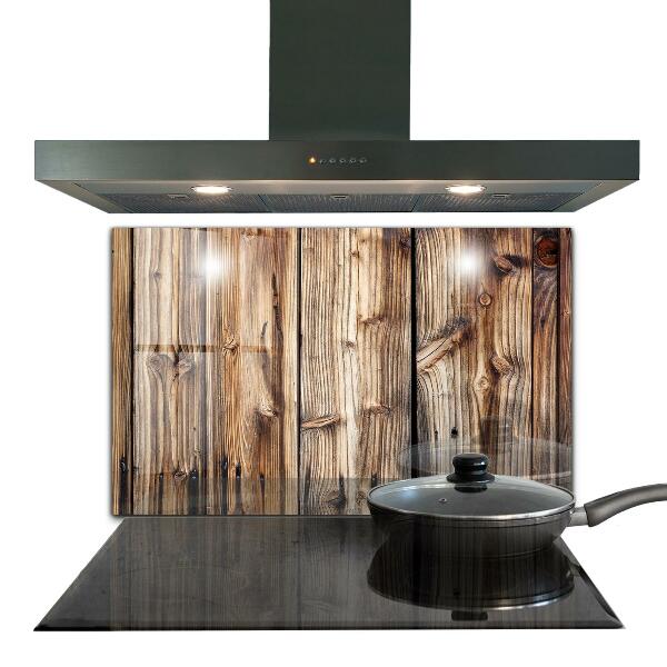 Pannello paraschizzi cucina Vecchio legno di quercia