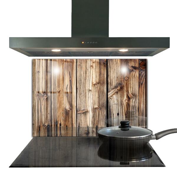 Pannello paraschizzi cucina Vecchio legno di quercia