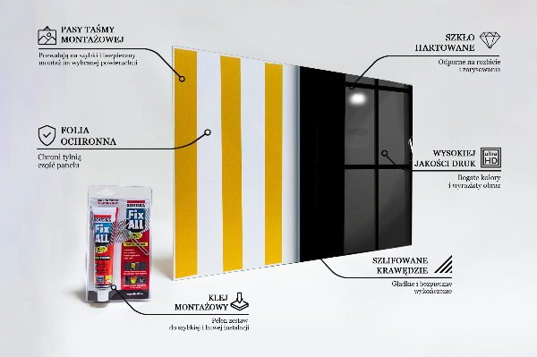 Rivestimento parete cucina Brindisi notturno con champagne