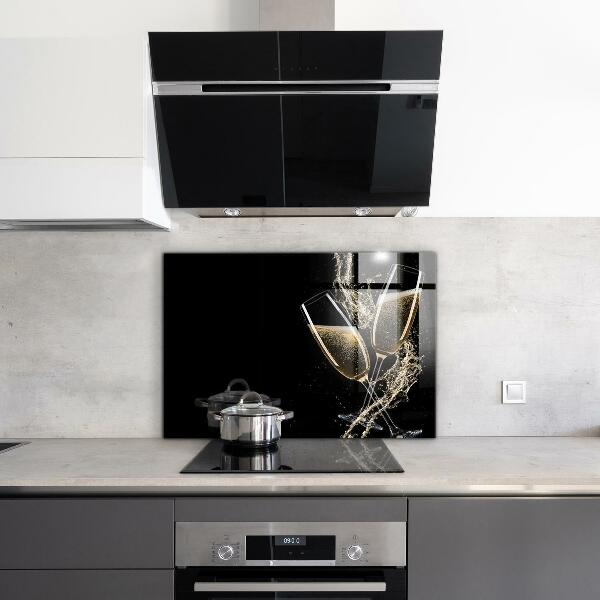 Rivestimento parete cucina Brindisi notturno con champagne