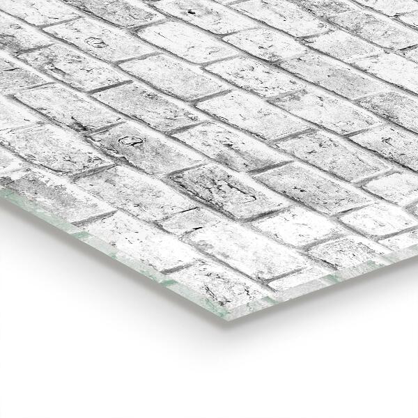 Pannello paraschizzi cucina Pietra naturale di mattoni grigi