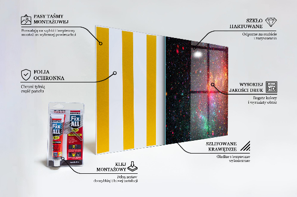 Pannello paraschizzi cucina Fantasia del caos galattico