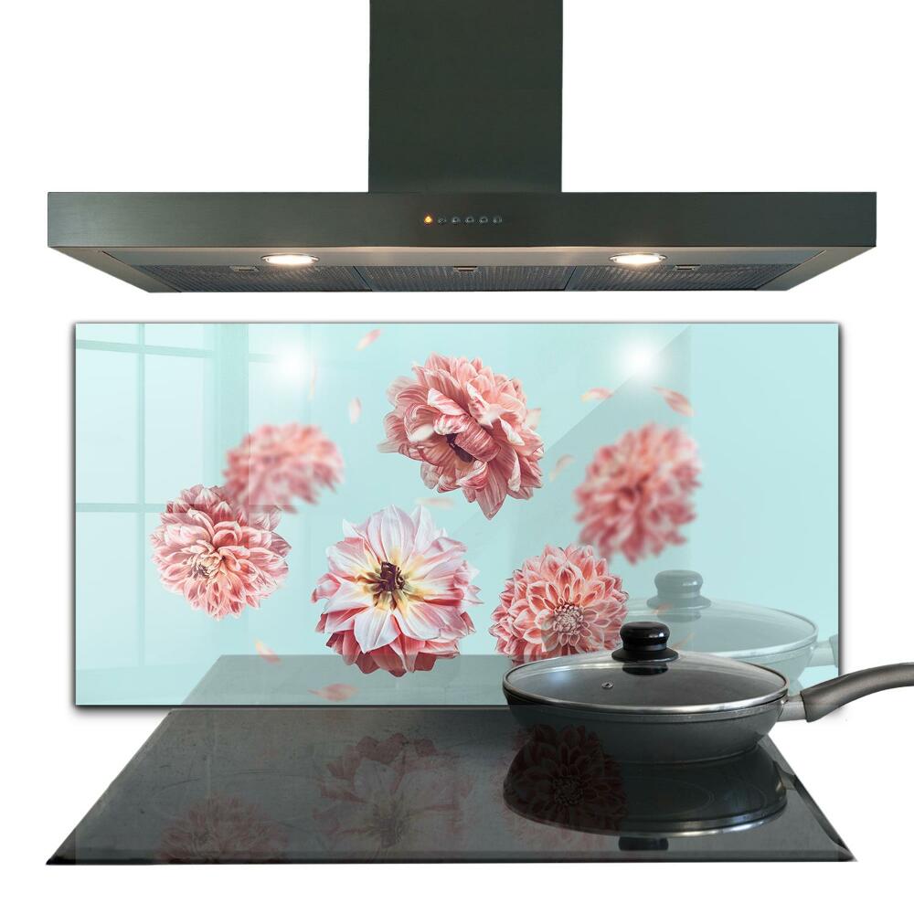 Pannello rivestimento parete cucina Composizione aerea di fiori