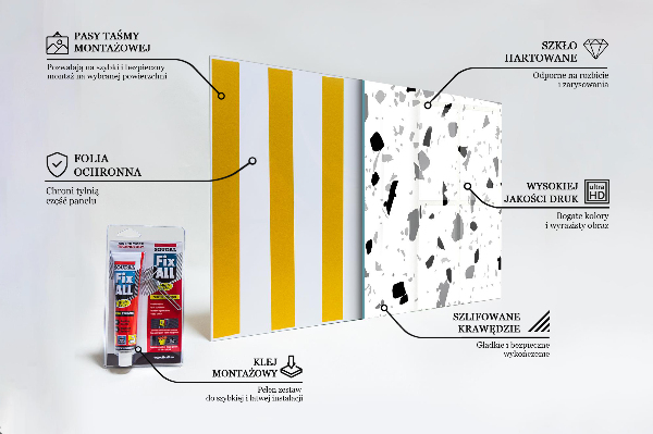 Pannello schienali cucina Terrazzo monocromatico