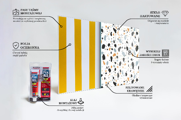 Pannello schienali cucina Terrazzo terazzo in pietra