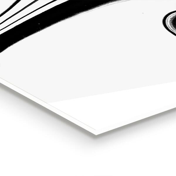 Pannello paraschizzi cucina Linee nere in marmo bianco