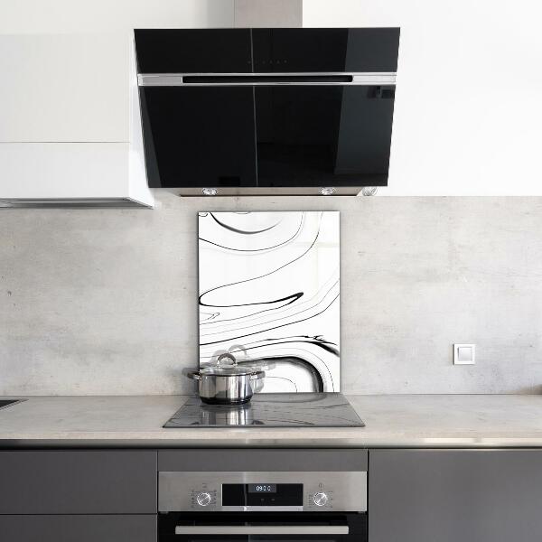 Pannello paraschizzi cucina Struttura in marmo bianco