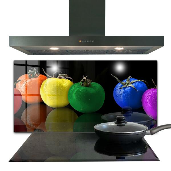 Rivestimento parete cucina Pomodori succosi colorati