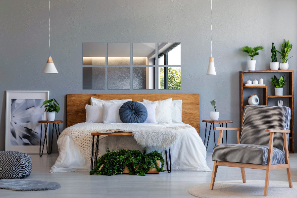 Piastrelle specchio 6 pz 20x20 cm