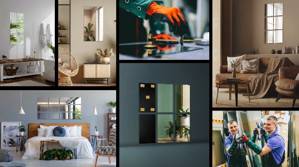 Specchio piastrelle 6 pz 30x16 cm