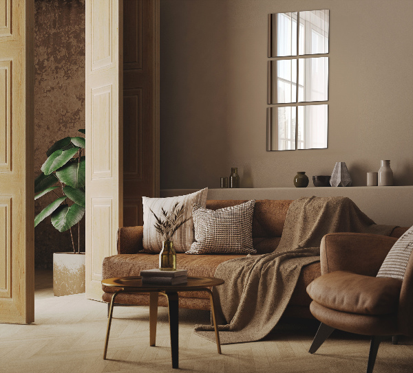 Piastrelle specchio adesive 6 pz 30x20 cm