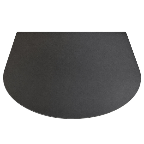 Piastra di protezione per pavimento a forma semiovale in acciaio 80x70 cm