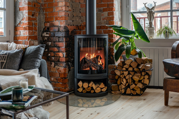 Vetro sotto il camino 100x100 cm