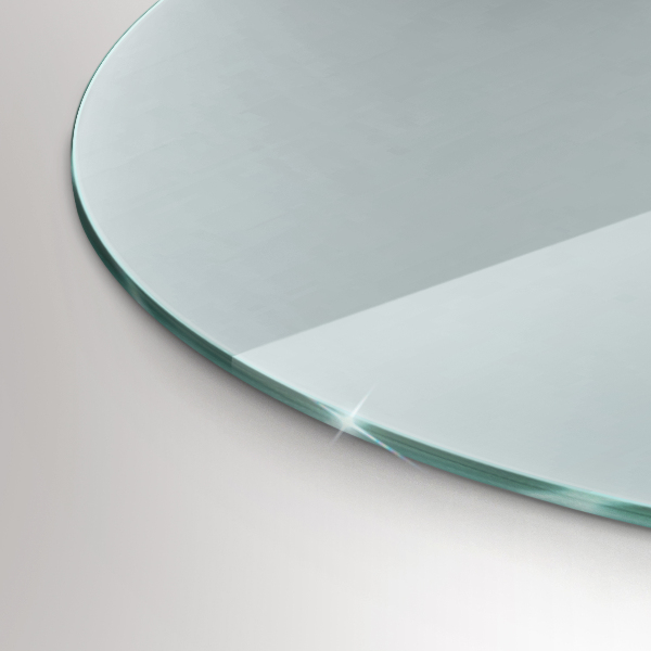 Lastra in vetro per caminetto 100x100 cm