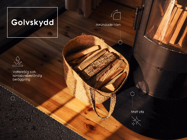 Lastra sotto stufa 100x100 cm