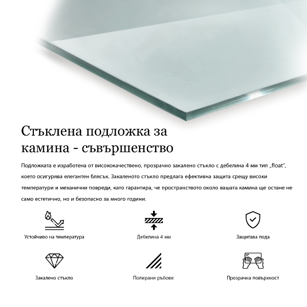 Vetro sotto stufa 100x70 cm