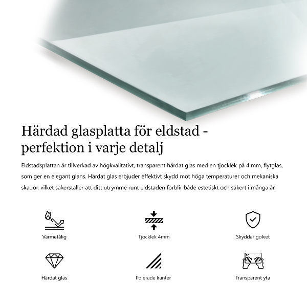 Vetro sotto stufa 120x80 cm