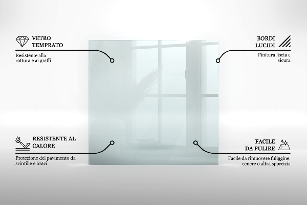 Vetro sotto stufa 120x80 cm