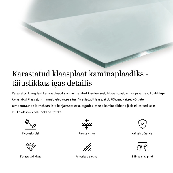 Vetro sotto stufa 120x80 cm