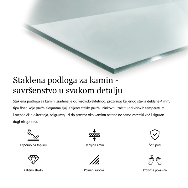 Vetro sotto stufa 140x70 cm