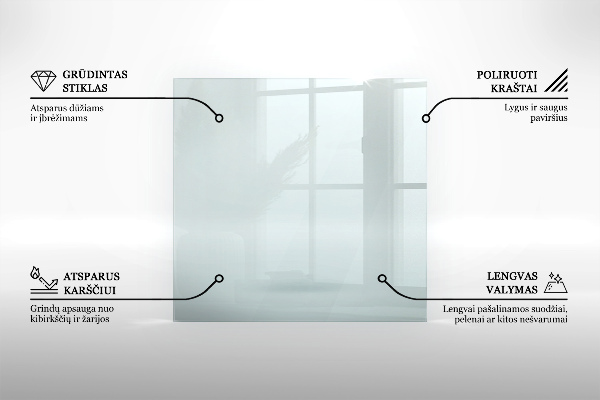 Vetro sotto stufa 60x40 cm