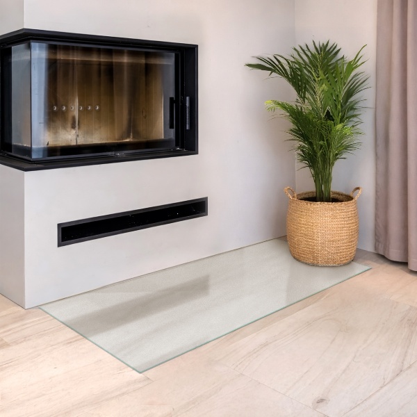 Vetro sotto stufa rettangolare semitrasparente 120x60 cm