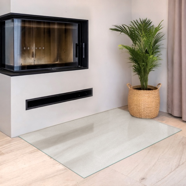 Vetro sotto stufa rettangolare semitrasparente 120x80 cm