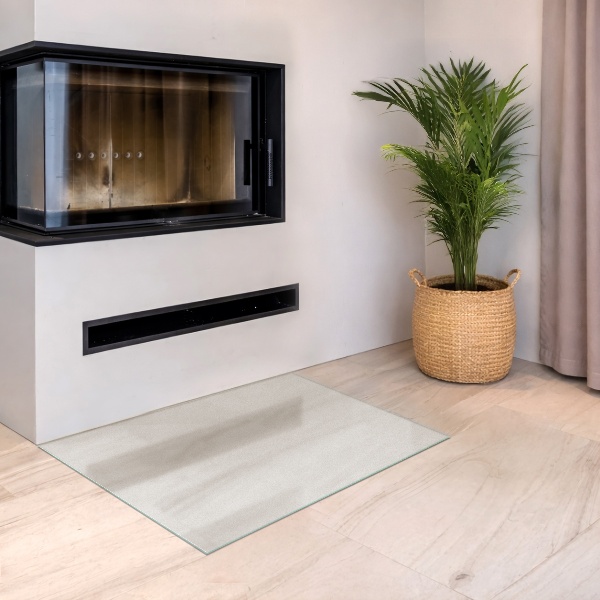 Vetro sotto stufa rettangolare semitrasparente 80x60 cm