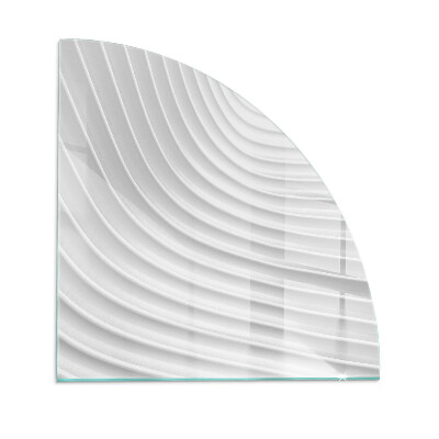 Vetro sotto il camino Onde di linee delicate