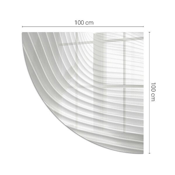 Vetro sotto il camino Onde di linee delicate