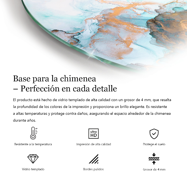 Vetro sotto il camino Motivi decorativi per piastrelle