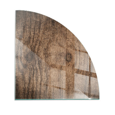 Vetro sotto il camino Motivo in legno naturale