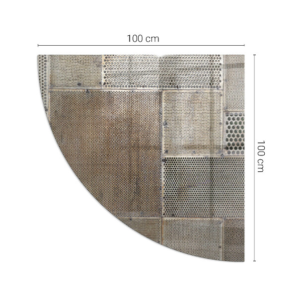 Vetro sotto il camino Modello di lamiera perforata