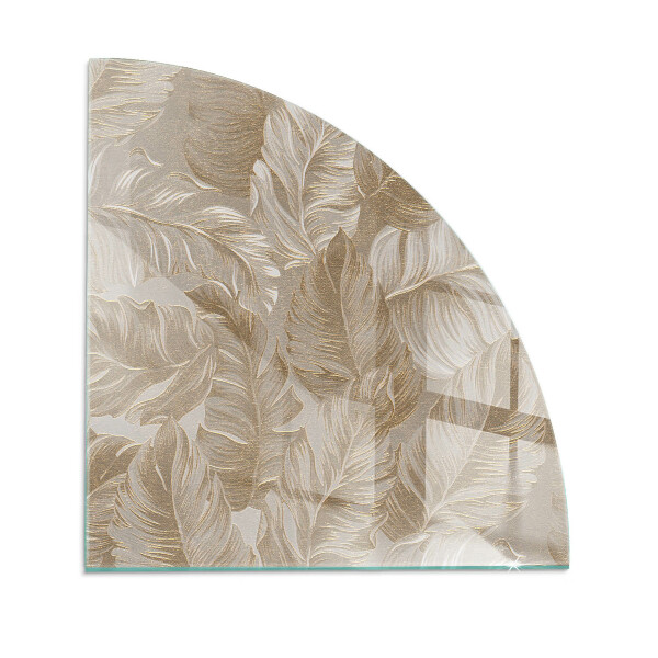 Vetro sotto il camino Foglie con motivi sottili