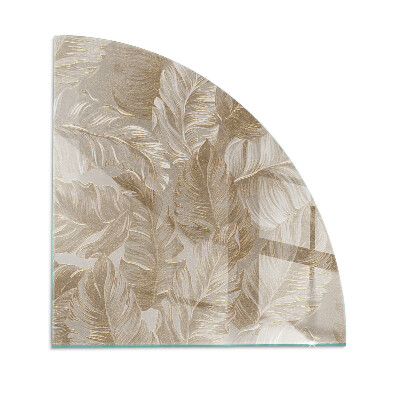 Vetro sotto il camino Foglie con motivi sottili