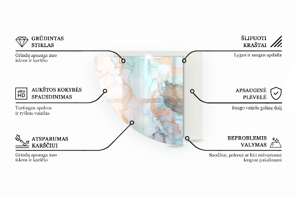 Vetro sotto il camino Texture della superficie della pietra