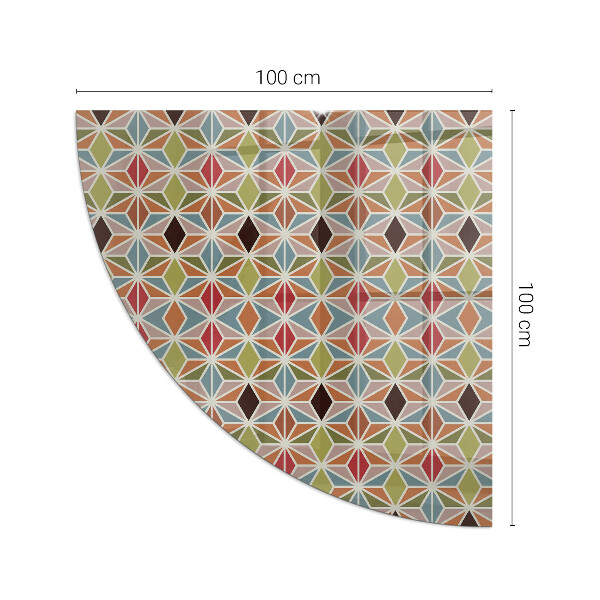 Vetro sotto il camino Modelli poligonali in una griglia