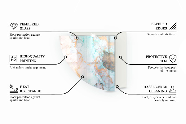 Vetro sotto il camino Texture di cemento grezzo
