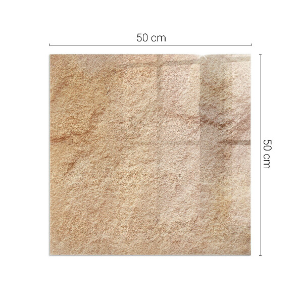 Quadrata vetro sotto stufa Texture della pietra naturale