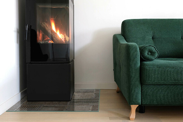 Quadrata vetro sotto stufa Modello di lamiera perforata