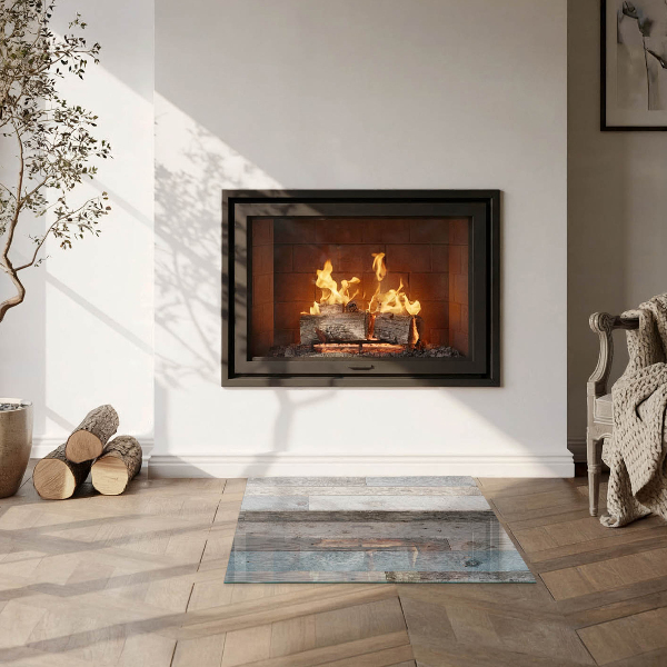 Quadrata vetro sotto stufa Tavole in diverse tonalità