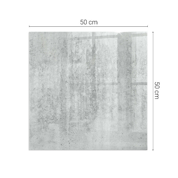 Quadrata vetro sotto stufa Texture di cemento grezzo