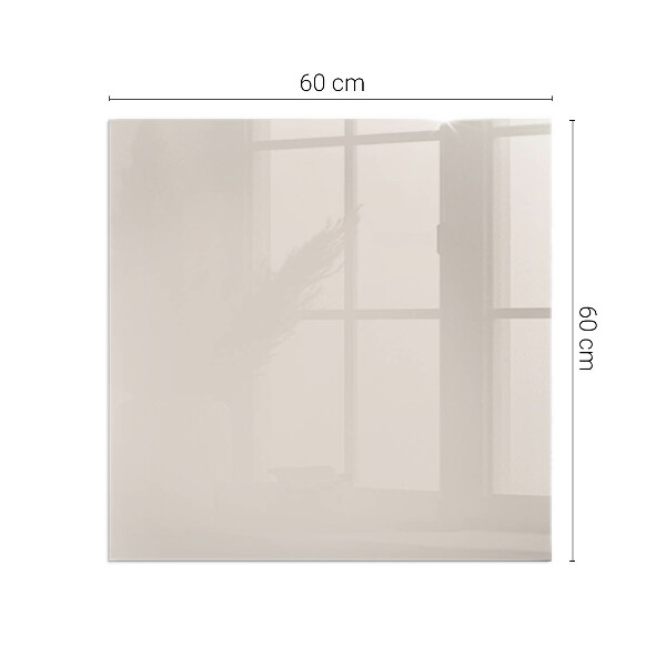 Quadrata vetro sotto stufa Colore Rosa pallido