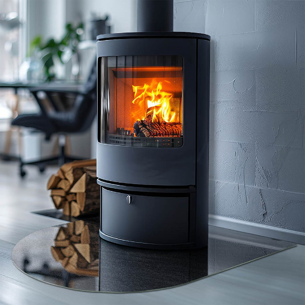 Lastra in vetro per caminetto Texture della pietra naturale