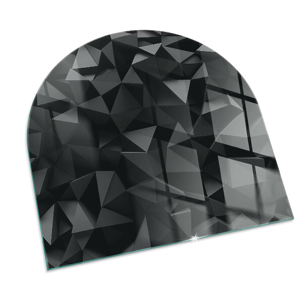 Lastra in vetro per caminetto Geometria tridimensionale