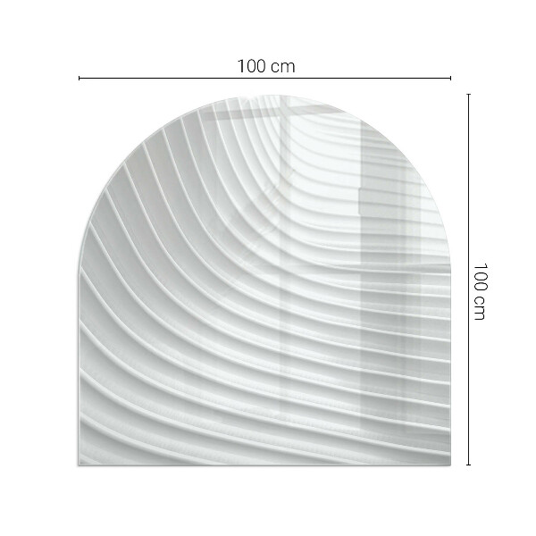 Lastra in vetro per caminetto Onde di linee delicate