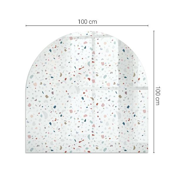 Lastra in vetro per caminetto Motivo con piccole forme