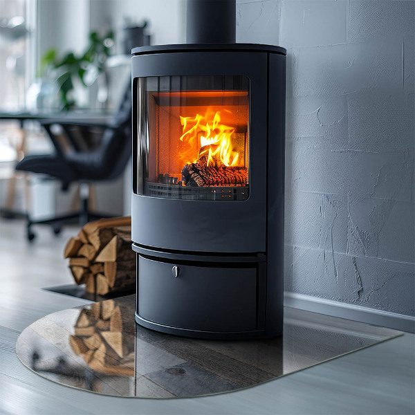 Lastra in vetro per caminetto Tavole in diverse tonalità