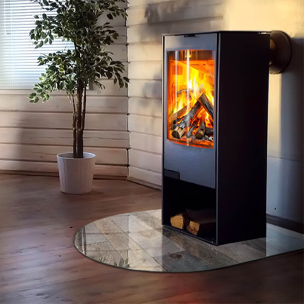 Lastra in vetro per caminetto Tavole in diverse tonalità