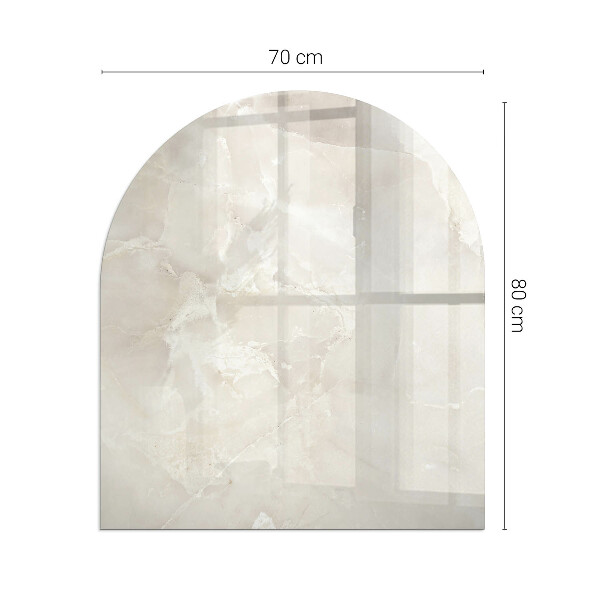 Lastra in vetro per caminetto Motivo in marmo naturale